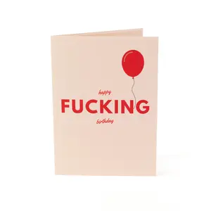 Happy F*cking Birthday Pop-Up Card with 3D Middle Finger Design for Maximum Disrespect and Sassy Sentiments