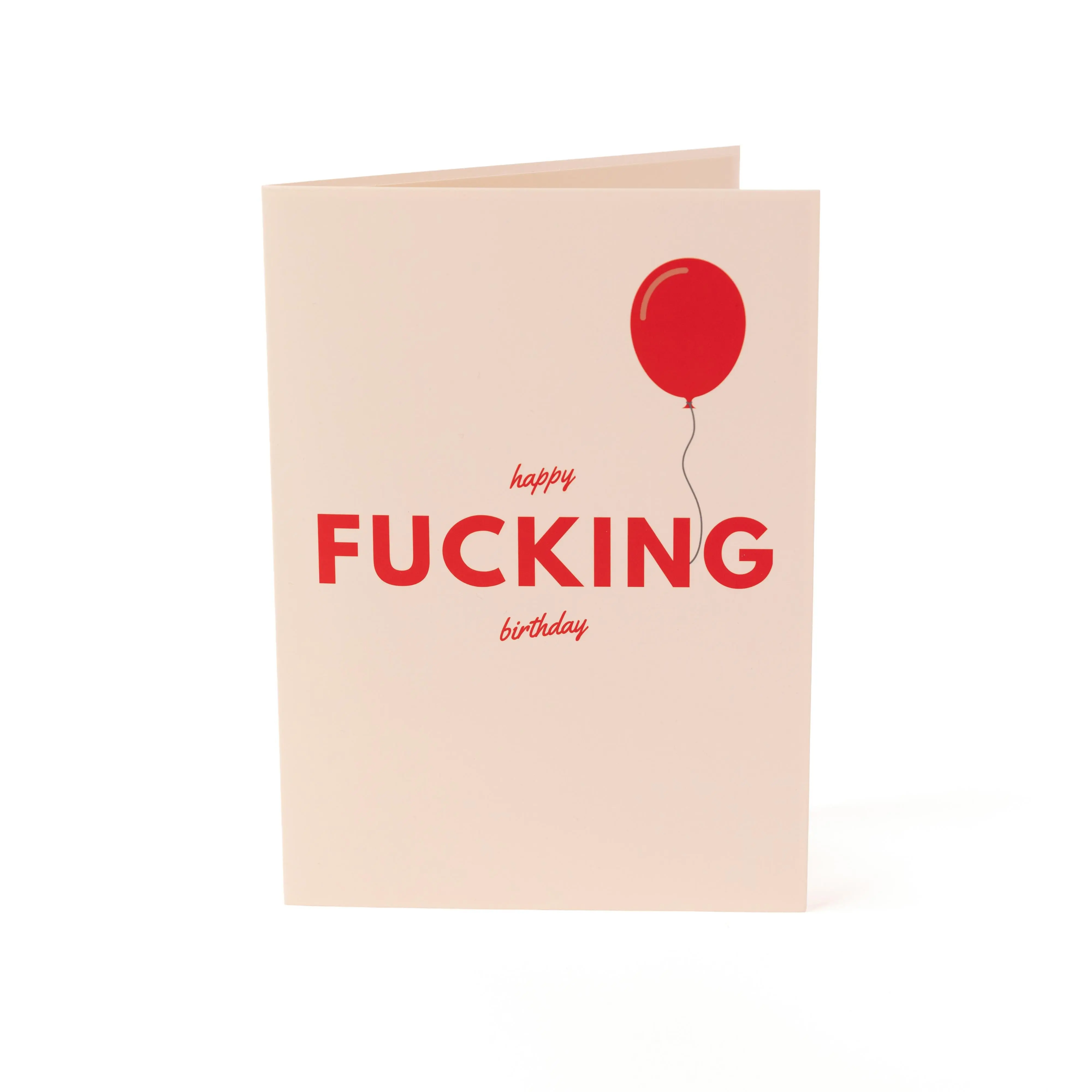 Happy F*cking Birthday Pop-Up Card with 3D Middle Finger Design for Maximum Disrespect and Sassy Sentiments