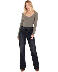 Rock & Roll Denim Women's And Desperado Dark Wash High Rise Star Yoke Bootcut - Bw4hd02244