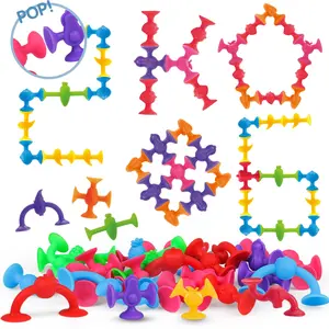 40/60 Piece Kids Stacking Toys, Stress Relief Sensory Toys, Fruit & Vegetable Shapes, Educational Toys for Boys Girls Ages 3-5, Christmas Birthday Gifts