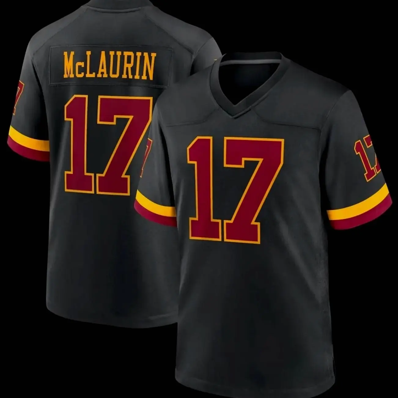 Unisex Football inspired by McLaurin 17 Washington Hail Raiser Alternate Game Jersey - Black