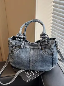 Fashionable Denim Shape Women's Handbag, Simple Practical Eco-Friendly Shoulder Bag, Crossbody Bag for Work, Shopping, Dating, Commuting, Denim Crossbody Bags
