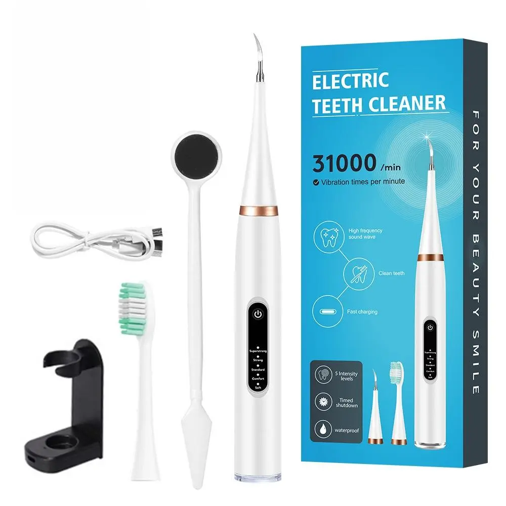 Waterproof Electric Tooth Cleaner, Sonic Vibration Dental Scaler, Plaque/Calculus/Tartar Remover, Teeth Cleaning Tools