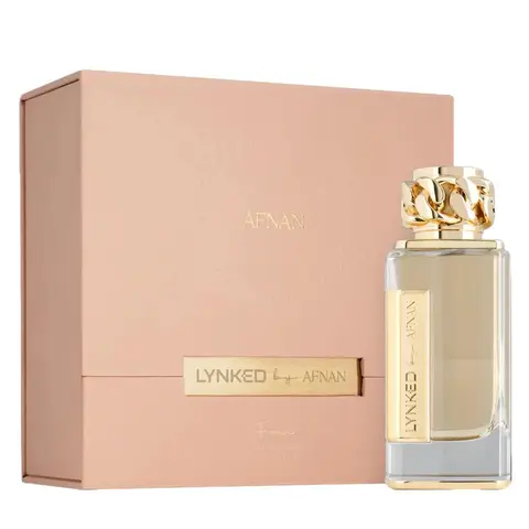 AFNAN Lynked Forever for Women Eau de Parfum Spray 3.4 Ounce Fragrance Perfume Fruity Floral Creamy Soft Woody