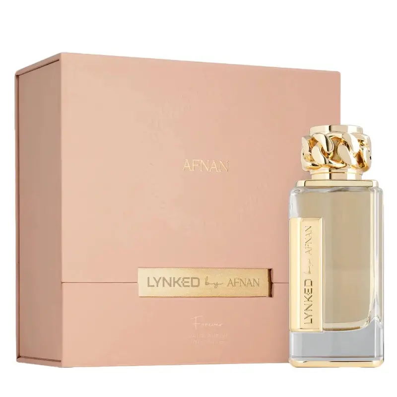AFNAN Lynked Forever for Women Eau de Parfum Spray 3.4 Ounce Fragrance Perfume Fruity Floral Creamy Soft Woody