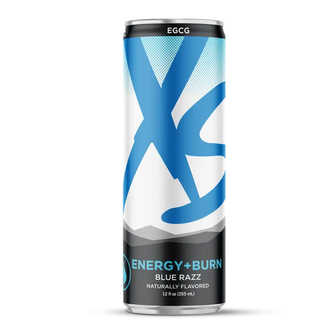 Amway XS Energy+ – Blue Razz | Zero Sugar Energy Drink | 12 oz | 12 Cans