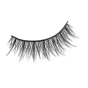 Natural Look Cat Eye Short False Eyelashes Wispy Fake Mink Soft Comfortable Fluffy Lashes (5 Pairs, NB95)