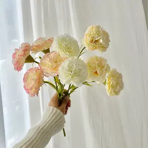 Artificial carnations, fake flowers for Mother's Day, Teacher's Day, room, bedroom, living room decoration, floral ornaments, photo props