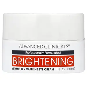 Advanced Clinicals Brightening Vitamin C + Caffeine Eye Cream , 1 fl oz (30 ml)