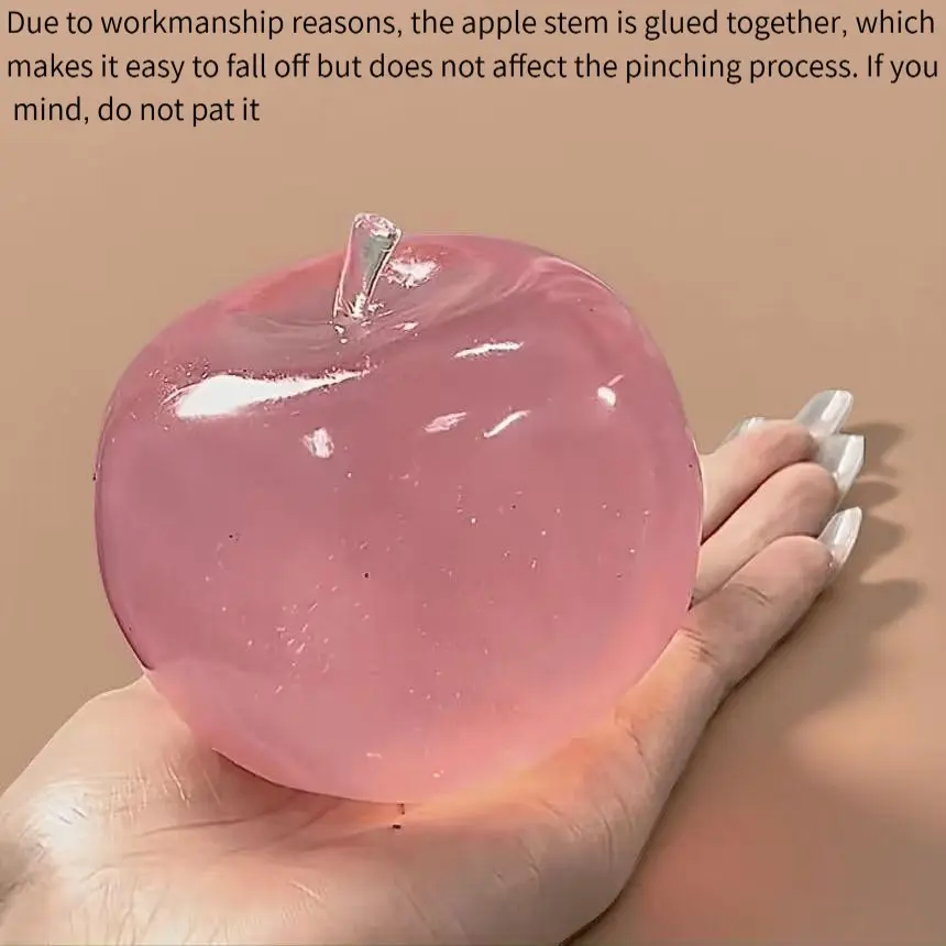 Apple Sensory Squeeze Toy, Sensory Pressure Release, Decompression Squeeze, Soft Sensory Fidget, Stress Relief Fidgets, Soft Stress Relief Desk Decor, Non-Edible Decorative Toy Gift for Office & Home