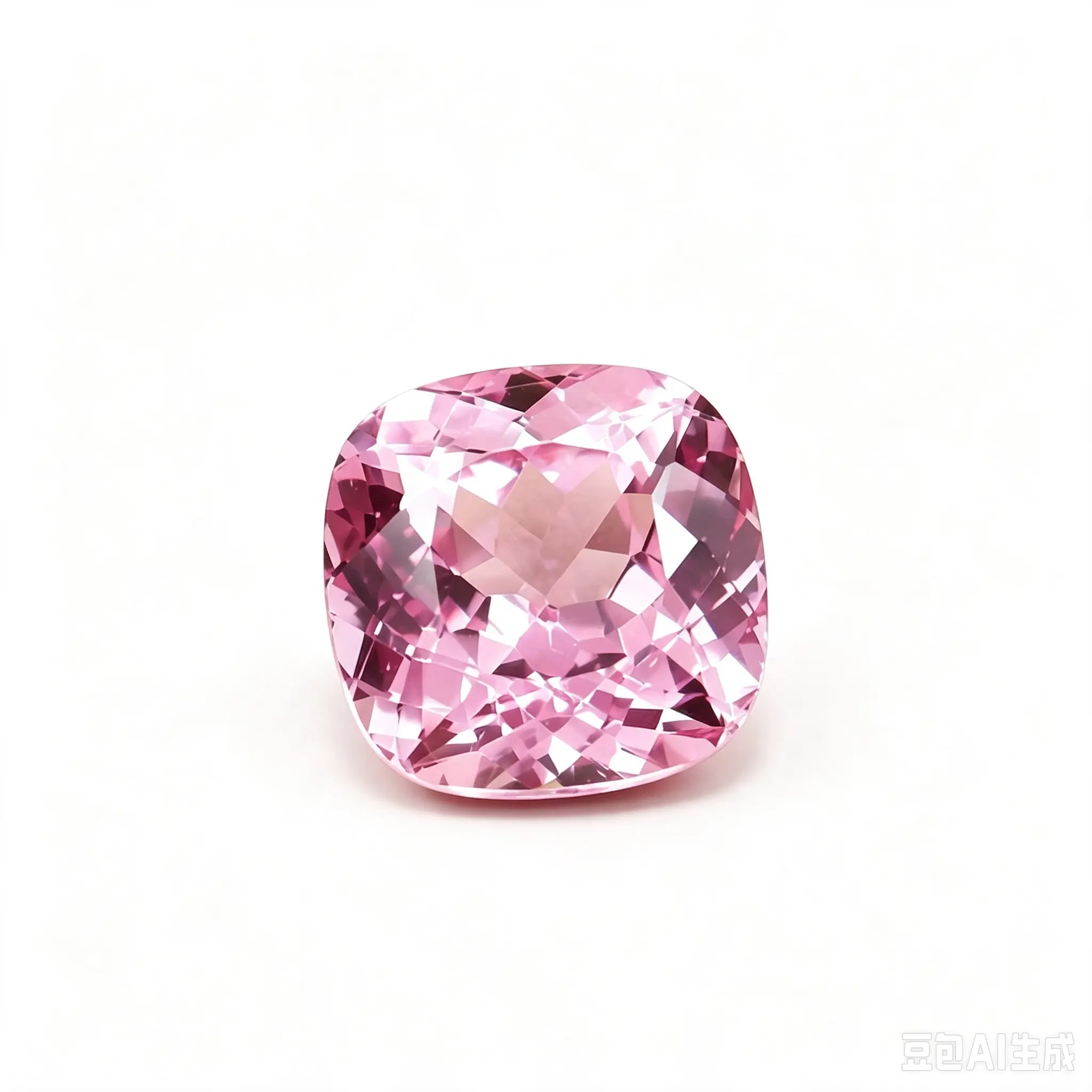 Lab-Grown Cushion Cut Pink Sapphire With AGL Certificate