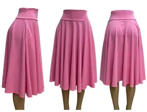 Stretchy High-Rise Swing Midi skirt
