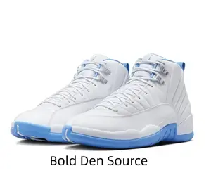 Classic White & Blue High-Top Shoes – Casual & Sporty Look for Daily Wear