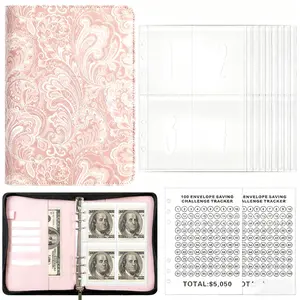 Zipper Binder Money Saving Challenge Notebook, Cash Budget Planner, Finance Checklist Organizer, Kids & Adults Savings Helper, Christmas & Halloween Gift Idea