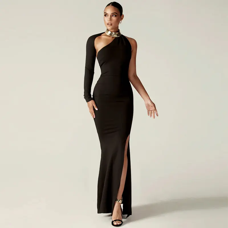 black formal dress one shoulder - TikTok Shop black formal dress one shoulder - TikTok Shop