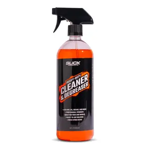 Slick Products Heavy-Duty Cleaner & Degreaser – Professional Strength Citrus Formula for Tires, Wheels, Engines, Chains & Tough Grime – Ready to Use or Dilute - 32 oz.