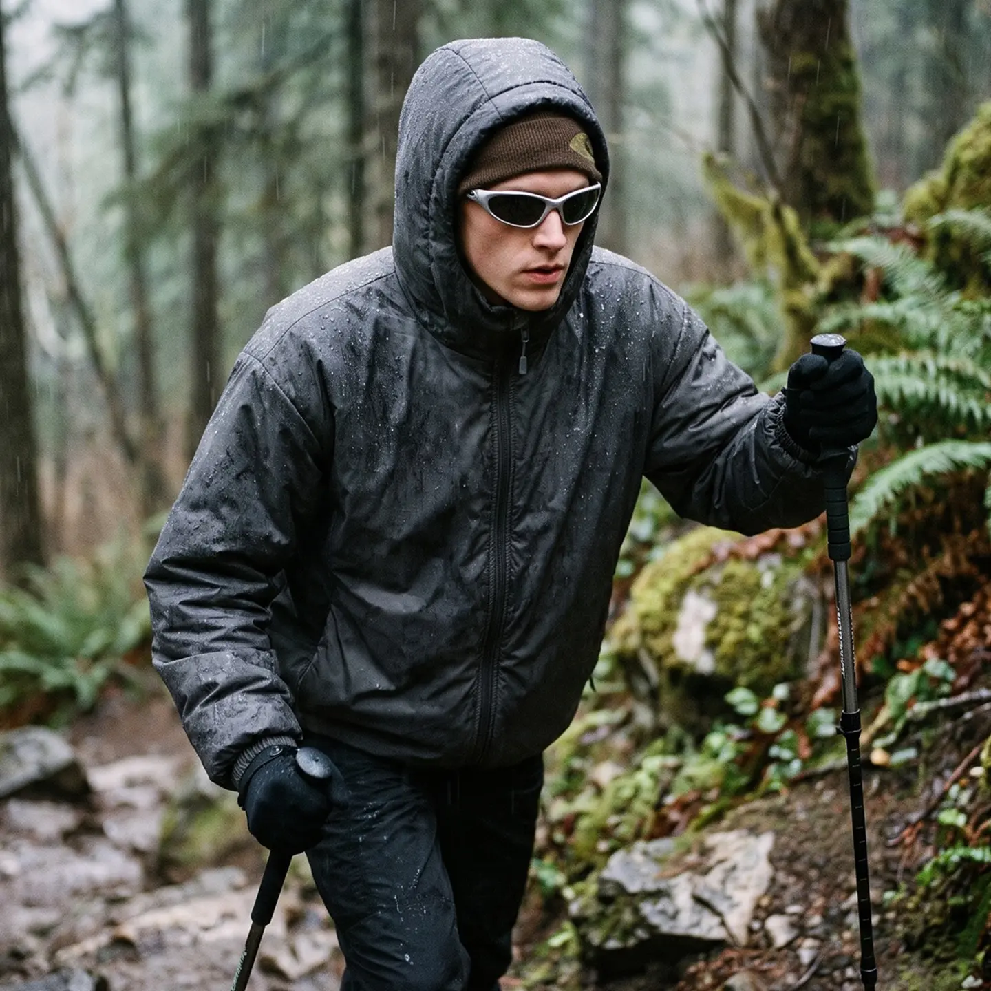 Techlation Men's Lightweight Water Repellent Down Puffer Jacket Packable Hooded Outdoor Fall Winter Athletic Coat
