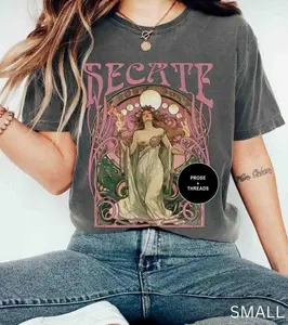 Hecate Shirt Divine Feminine Greek Mythology Hekate Hecate Moon Goddess Oympian Gods Medusa Persephone Light Academia Shirt