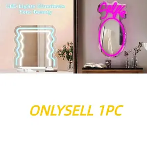Various Neon Lights, USB Powered Adjustable Brightness, LED Mirror Wall Art Decor, Halloween, Christmas, Birthday Gift, Girl Room, Salon, Vanity, Lounge