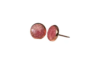 Decorative Rose Earrings, Rosewater Glow Studs, Fashion Costume Jewelry Accessories