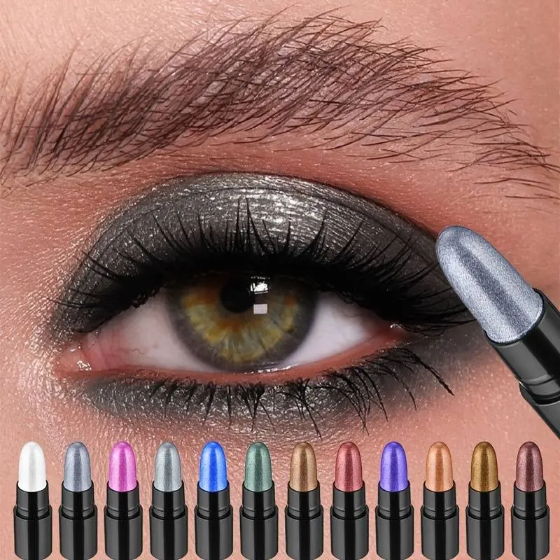 12 Color Stick Set, Long-Lasting High Gloss & Matte Finish, Mixed Tone Makeup Kit, Perfect for Daily Use, Eye Makeup Products