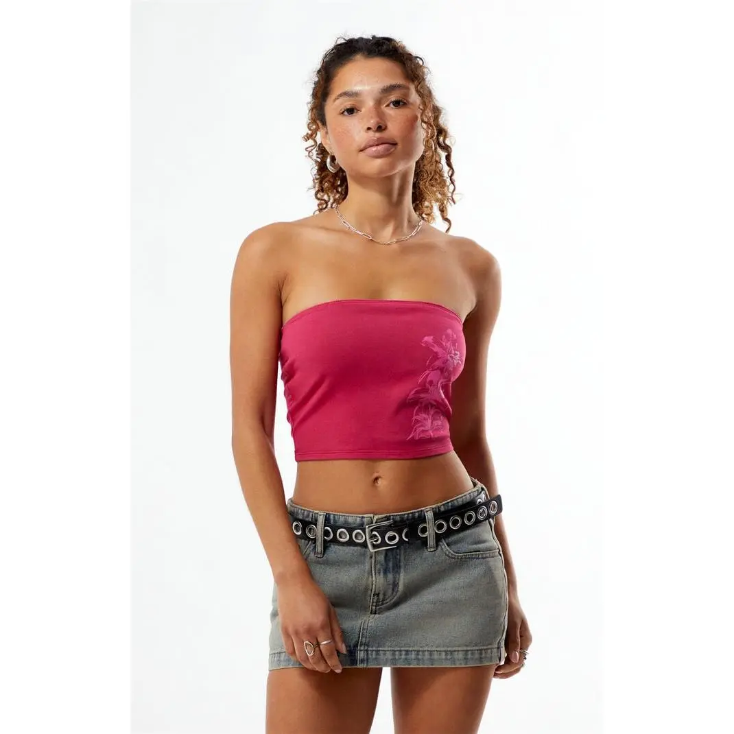 Third Charm Women's Floral Tube Top