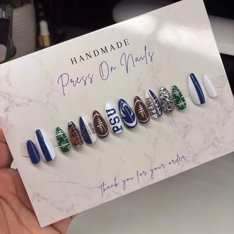 PSU Penn State Nails- College Football Nails