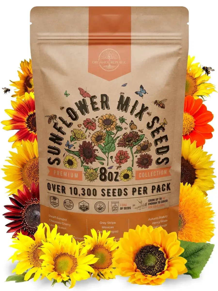 Sunflower Mix Seeds Pack 8 oz Sunflower Mix Seeds Pack 8 oz