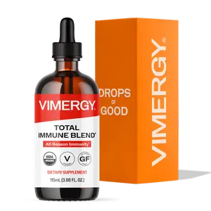 Vimergy Total Immune Blend*– Fast-Absorbing Immune Support – All-Season, zinc, Thyme and Mullein Drops – Non-GMO, Vegan, USDA Organic, 57 serv (115 mL)