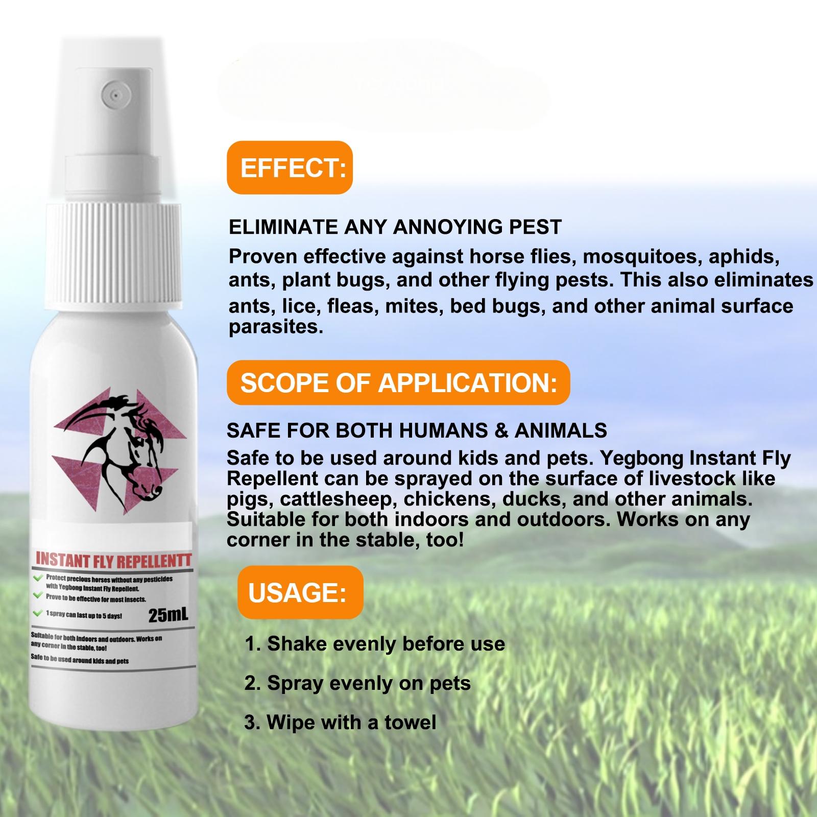 Pet deworming agent - Flea repellent for cats and dogs - External itch-relieving spray for cats and dogs
