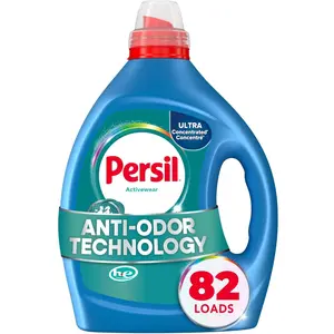 Persil Activewear Clean Laundry Detergent Liquid, 82.5 Fl Oz, 82 Loads, Ultra Concentrated Laundry Soap, Helps Fight Stains & Odor, HE Safe Deep