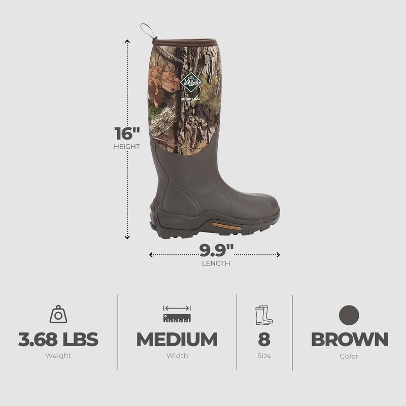 The Original Muck Boot Company Men's Size 8 Mossy Oak Country Woody Max Boots