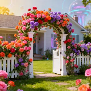 200pcs Climbing Rose Seeds – Multicolor Romantic Rose Vines for Garden Arches, Fences & Fairytale Walls