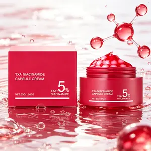 TXA + Niacinamide Capsule Cream 55g – 5% Brightening & Dark Spot Corrector – Reduces Hyperpigmentation, Melasma & Sun Spots – Evens Skin Tone & Restores Radiance – Daily Face Moisturizer for All Skin Types