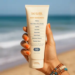 SKY & SOL XL Body Sunscreen SPF 50 (7.05 oz) (Non-nano zinc oxide, sensitive skin safe)