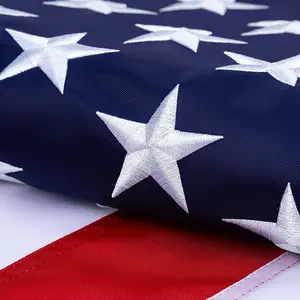 American Flags for Outside 3x5 FT American Flag Heavy Duty Outdoor Thickened Polyester with Embroidered Stars