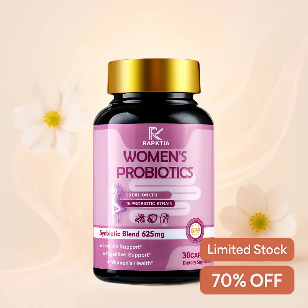50 Billion CFU Probiotics, 16 Strains + Prebiotic Fiber – Daily Gut & Vaginal Balance Support – For Women & Men – Limited Stock