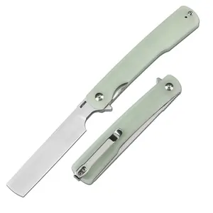 ARTISANCUTLERY Orthodox V2 Pocket Knife, 3.54" AR-RPM9 Steel Blade G10 Handle Folding Knife for Christmas gift, Camping Hiking, 1883P Natural Green(New Version)