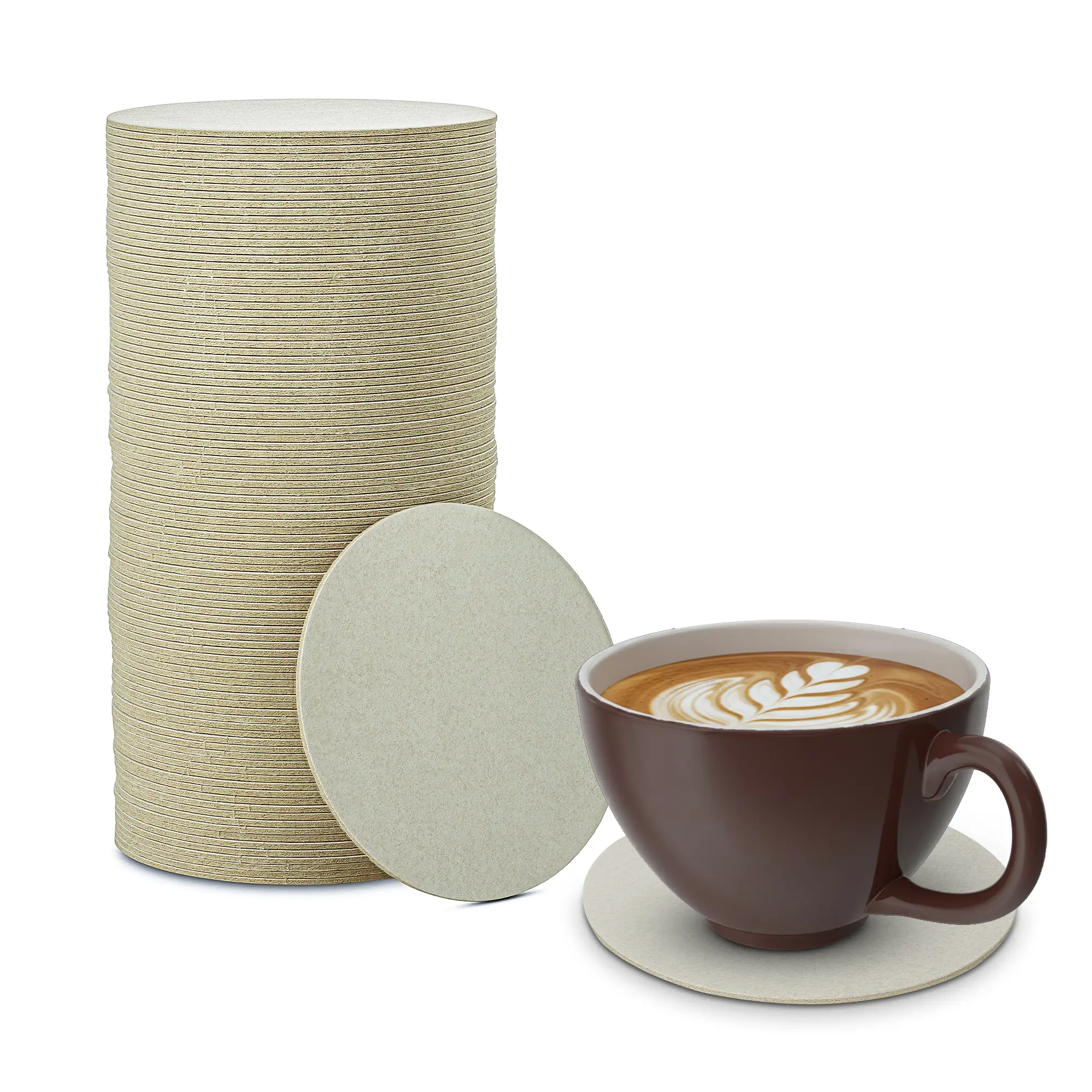 MT Products Classic 4" Square White Paper Drink Coasters, Disposable Tableware for Beverage Placement (Home & Festive Party Supplies)