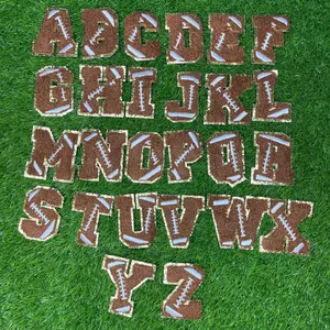 Football Chenille Sports Letter Patch