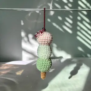 Crochet Dango Keychain