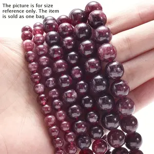 Tourmaline beads, loose circular spaced beads, used for DIY bracelets, necklaces decorations, and bell-shaped ornaments.