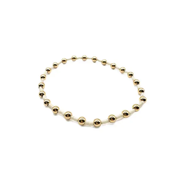 Erin Gray | 4mm Newport Gold-Filled Waterproof Bracelet - Cotton