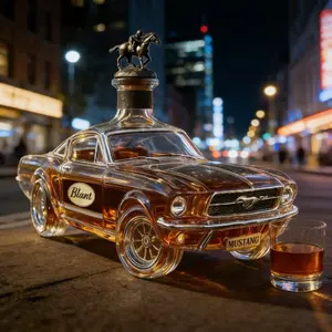 Wild Horse-Shaped Whiskey Decanter, Elegant Home Wine Cabinet Display, Luxury Bar Accessory, Unique Decorative Piece