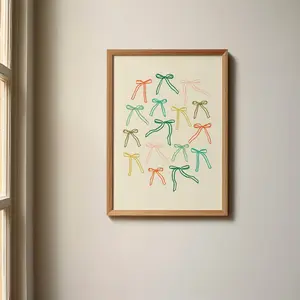 Colorful Bows Art Print | FINAL SALE