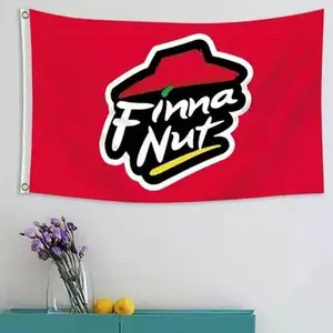 3x5’ Finna Nut Flag Pizza Hut Meme Funny Banner Man Cave College Dorm Room Frat Wall Decor Design with 4 Grommets for Easy Hanging