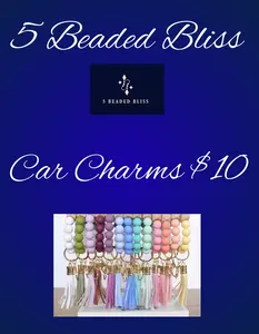 Car Charms- These make a great decoration for curtain rods, your rear view mirror, door handles, office and more!
