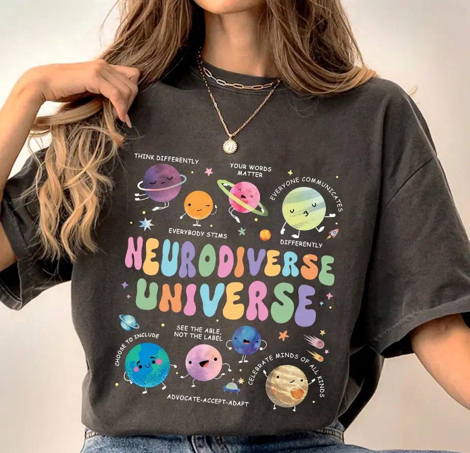 Autism Awareness Shirt, Neurodiverse Universe T-Shirt, Sped Teacher, Space Neurodiversity Hoodie, Special Education, Autism Sweatshirt