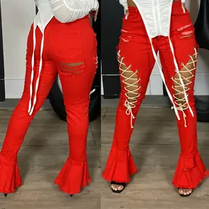 NO CROSSING red pants