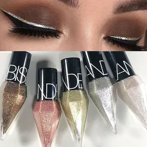 5-Piece Pearl Glitter Eyeliner Liquid Set, Long-Lasting Waterproof Eye Shadow Gel, Smooth Fine Brush Head, Attractive Makeup